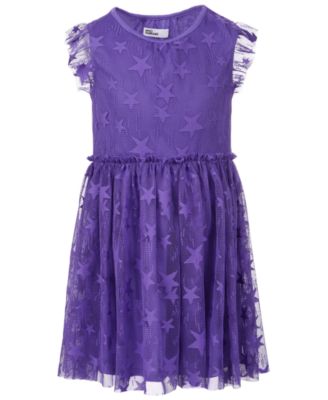 Epic Threads Toddler Girls Metallic Knit Flutter Dress Red Size 3t main image 1
