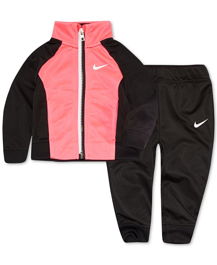 Nike Toddler Girls 2-Pc. Colorblocked Track Jacket & Pants Set - Macy's