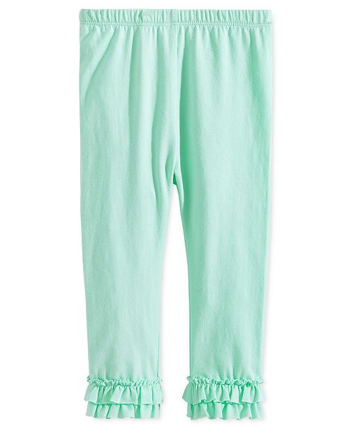 First Impressions Baby Girls RuffledHem Leggings, Created for Macy's