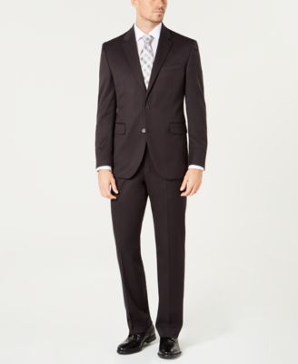 Dockers - Men's Classic-Fit Stretch Gray Solid Suit