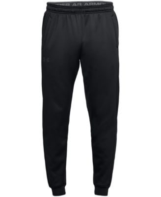 men's under armour black joggers