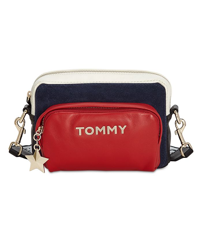 Tommy Hilfiger Corporate Highlight Leather & Suede Crossbody Macy's