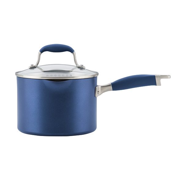Anolon Advanced Indigo HardAnodized Nonstick 3qt Covered Straining