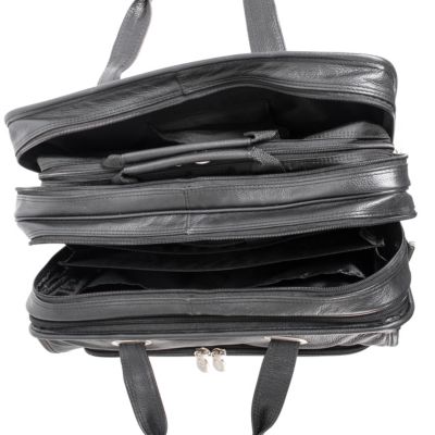 West Town 15" Fly-Through Checkpoint-Friendly Patented Detachable -Wheeled Laptop Briefcase