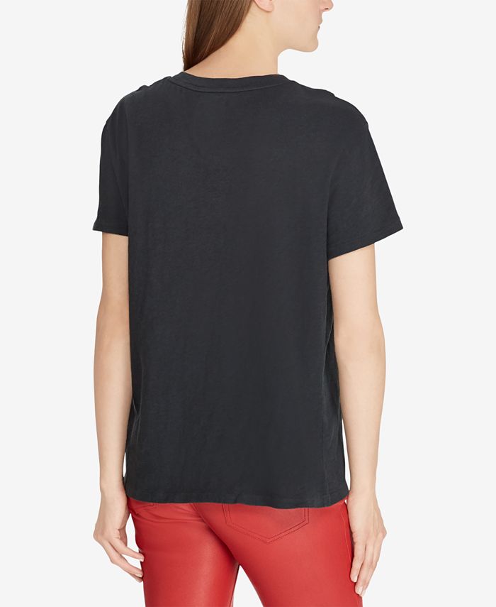 Polo Ralph Lauren Crest Graphic Cotton T-Shirt - Macy's