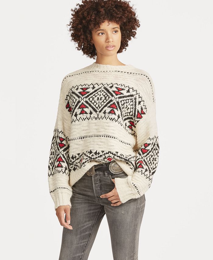 Polo Ralph Lauren Geometric Sweater & Reviews - Sweaters - Women - Macy's
