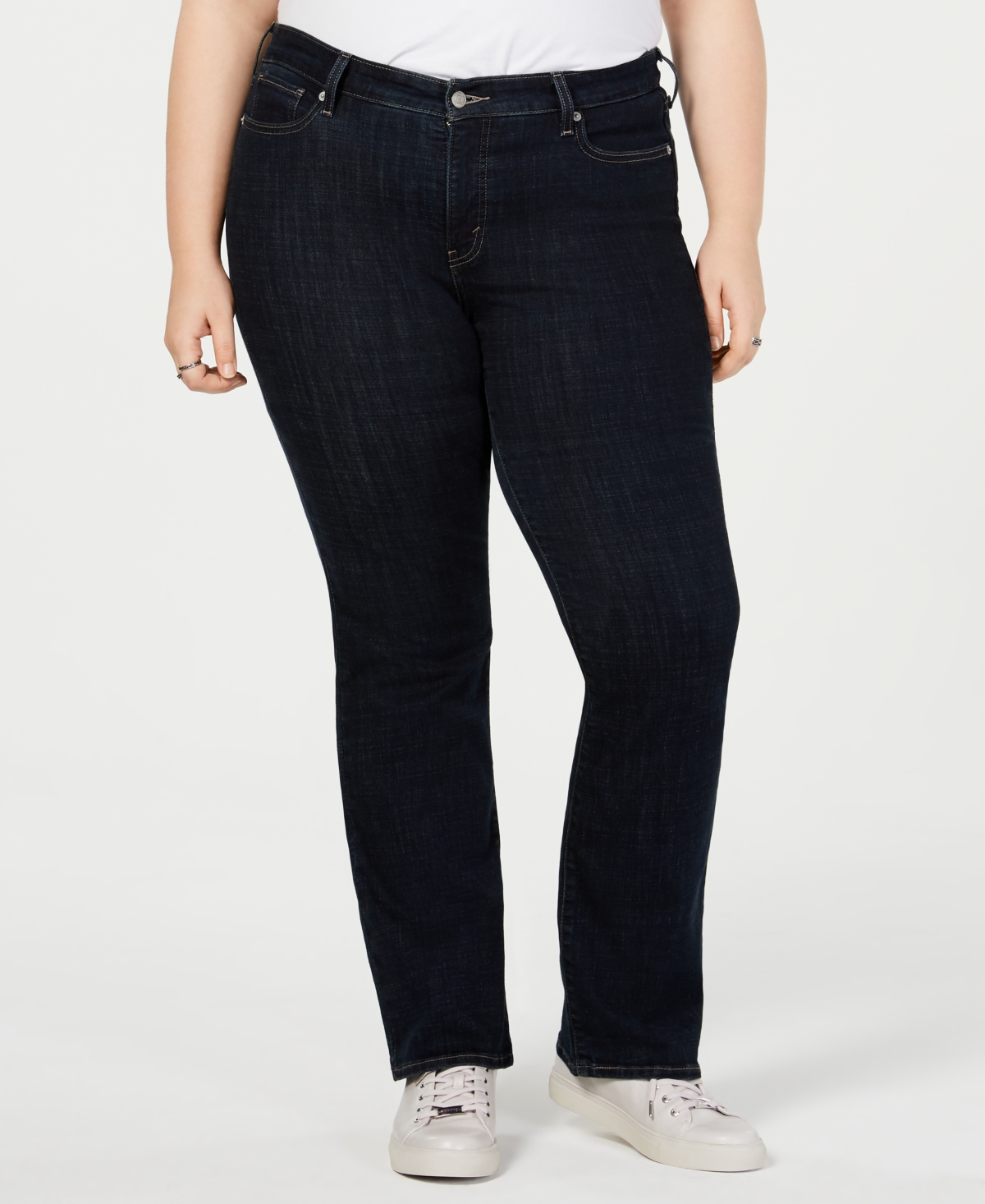 Levi's Trendy Plus Size 415 Classic Bootcut Jeans In Island Rinse