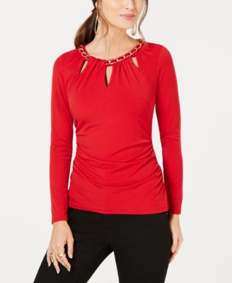 Thalia Sodi - Chain-Link Cutout Top