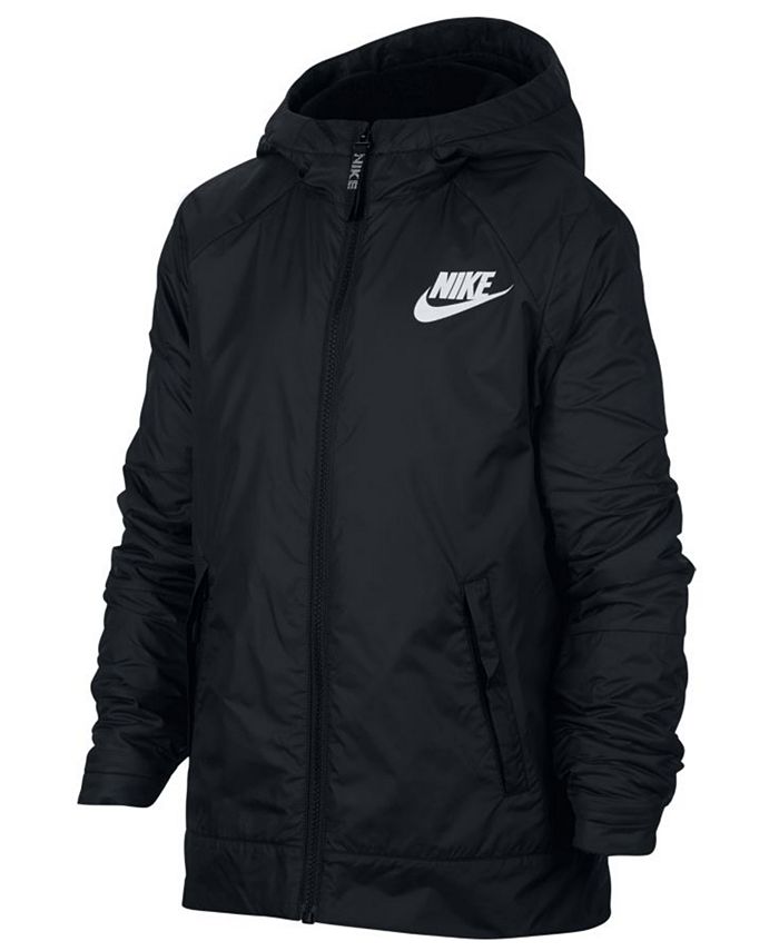 Nike Big Boys Sportswear Fleece Hooded Jacket - Macy's