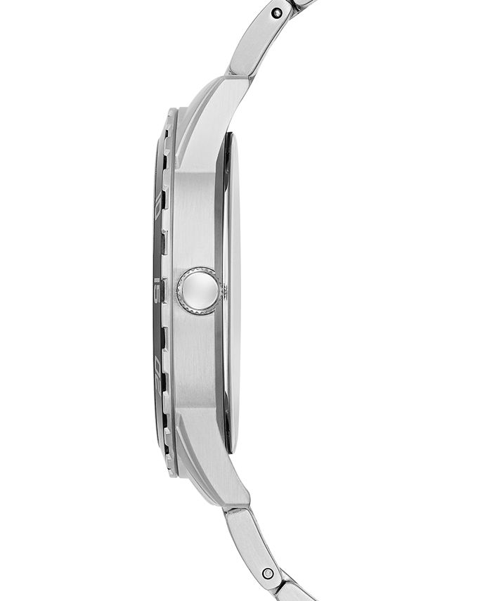 GUESS Men's Stainless Steel Bracelet Watch 42mm & Reviews - Macy's