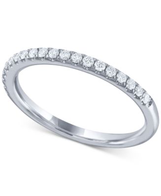 Diamond Band (1/4 ct. t.w.) in 14k White Gold - Macy's