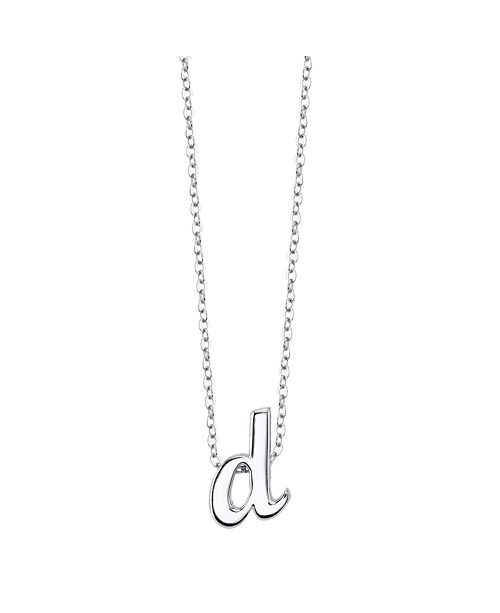 Unwritten Initial 18 Pendant Necklace In Sterling Silver