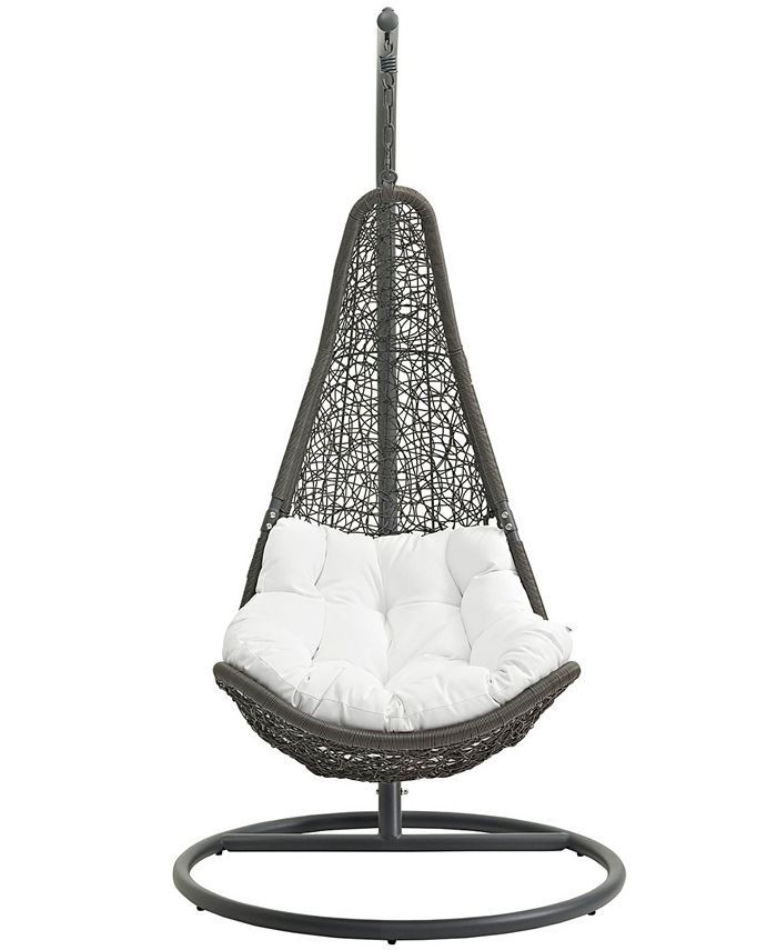 Modway Abate Outdoor Patio Swing Chair With Stand White Macy's