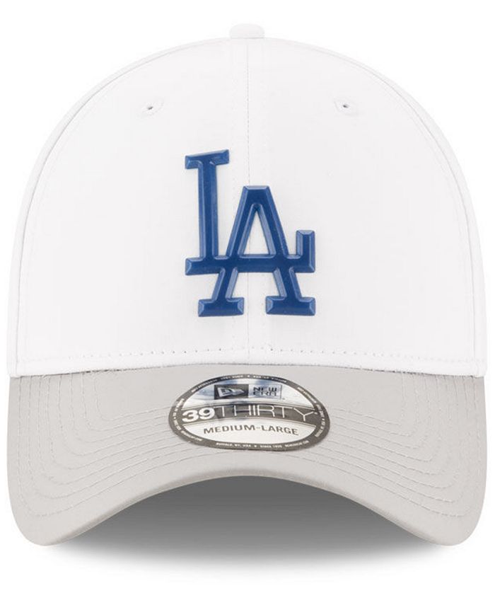 New Era Los Angeles Dodgers White Batting Practice 39THIRTY Cap ...