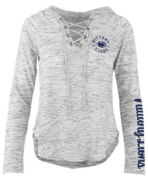 Pressbox Women S Penn State Nittany Lions Spacedye Lace Up Long