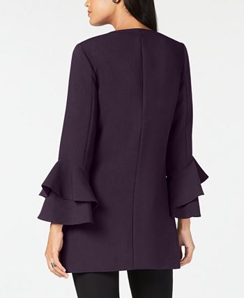 Alfani Flared Sleeve Collarless Jacket Created for Macy s Macy s