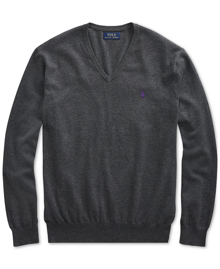 Polo Ralph Lauren Men's Merino Wool V-Neck Sweater - Macy's