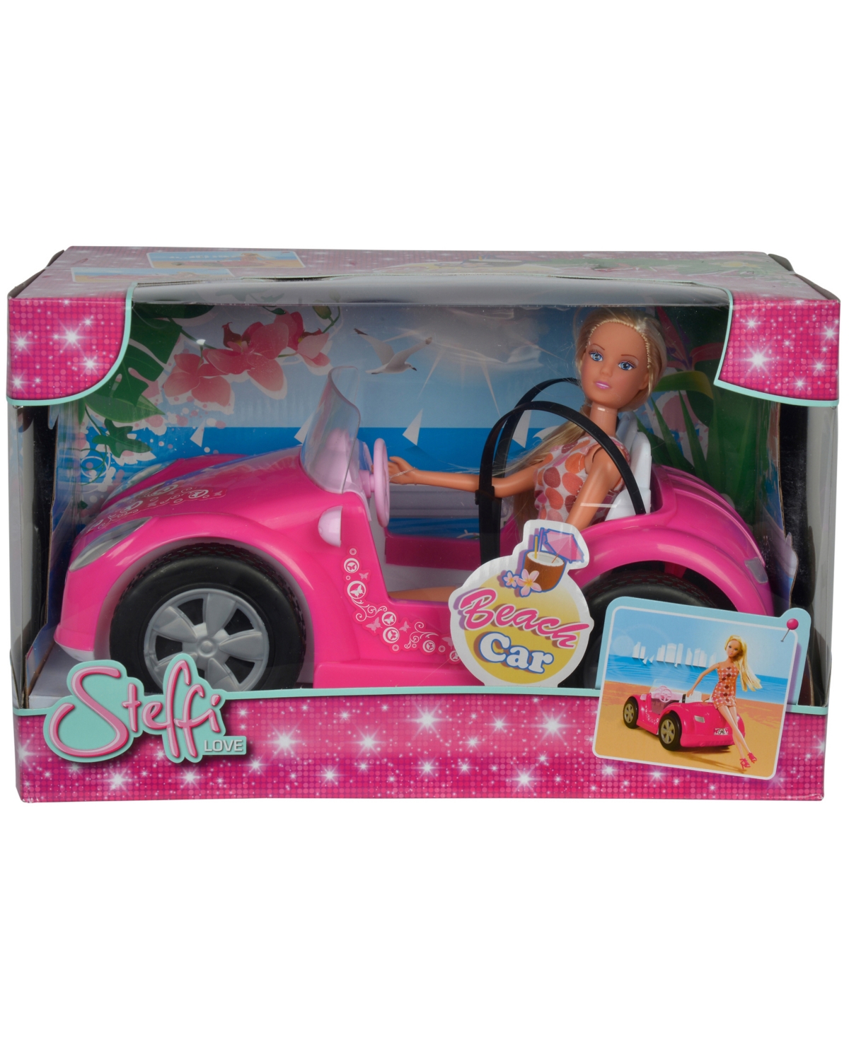 Simba Toys - Steffi Love Beach Car And Doll In Pink