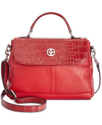 Giani Bernini - Pebble-Crocodile Top-Handle Crossbody