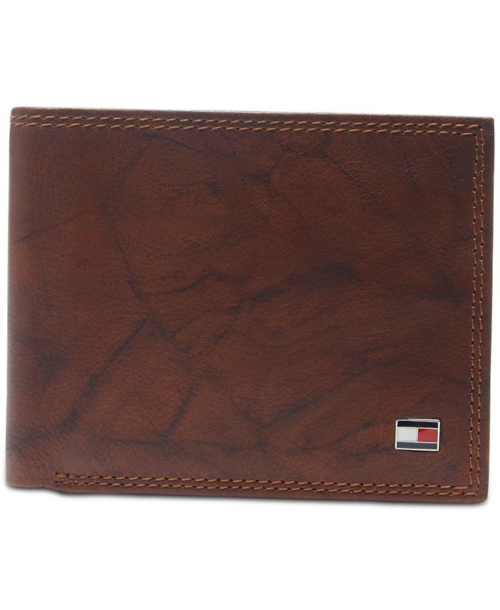 Examen album himmelsk ubetinget Tommy Hilfiger Men's Traveler RFID Extra-Capacity Bifold Leather Wallet -  Macy's