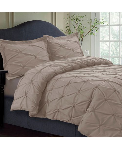 Tribeca Living Sydney Microfiber Oversized King Duvet Cover Set