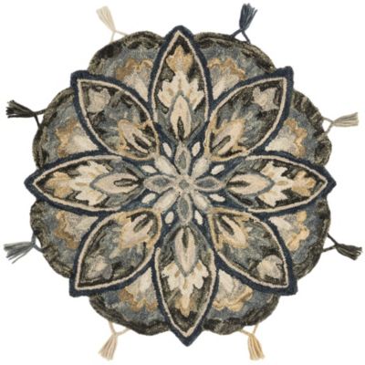Spring Valley Home - Remy RU-14 Indigo/Sand 3' Round Area Rug
