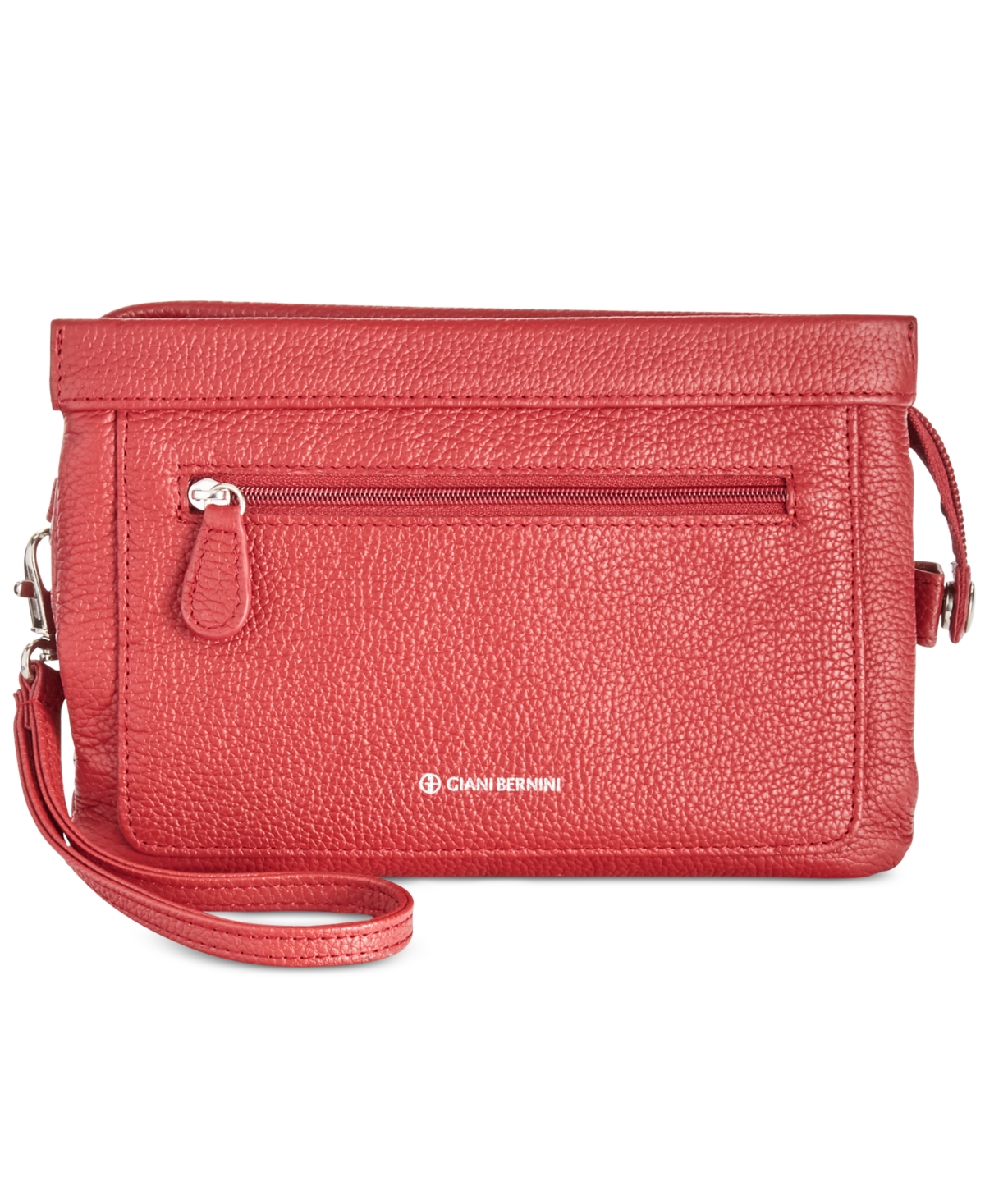 Softy Leather Crossbody Wallet, Created for Macy's - Wine/Gold