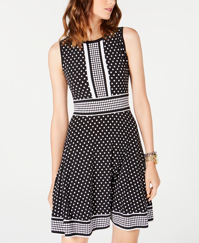 Michael kors border discount print dress