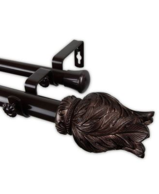 Rod Desyne - Verda Double Curtain Rod 1" OD 160-240 inch - Bronze
