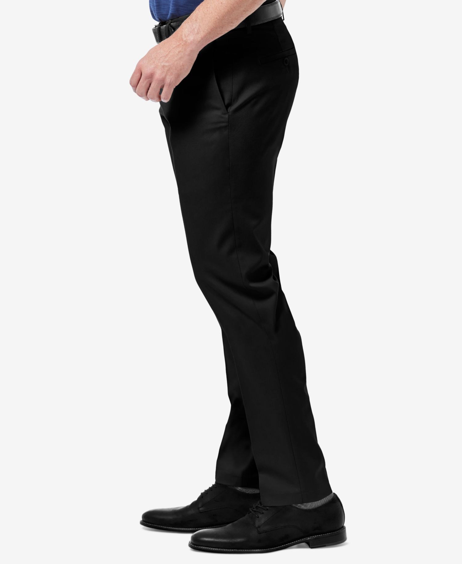 Men's Premium No Iron Khaki Slim-Fit Flat Front Pants