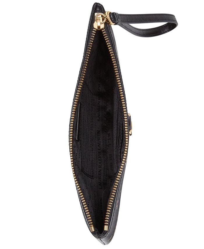 Lauren Ralph Lauren Bennington Leather Pouch & Reviews - Handbags ...