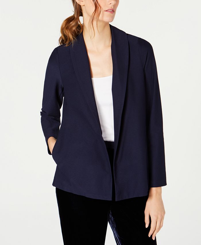eileen fisher shawl collar jacket