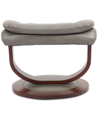 Faringdon Leather Euro Chair & Ottoman