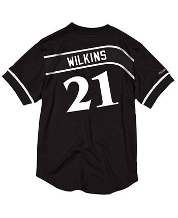 Dominique Wilkins Name & Number Mesh Crewneck Atlanta Hawks