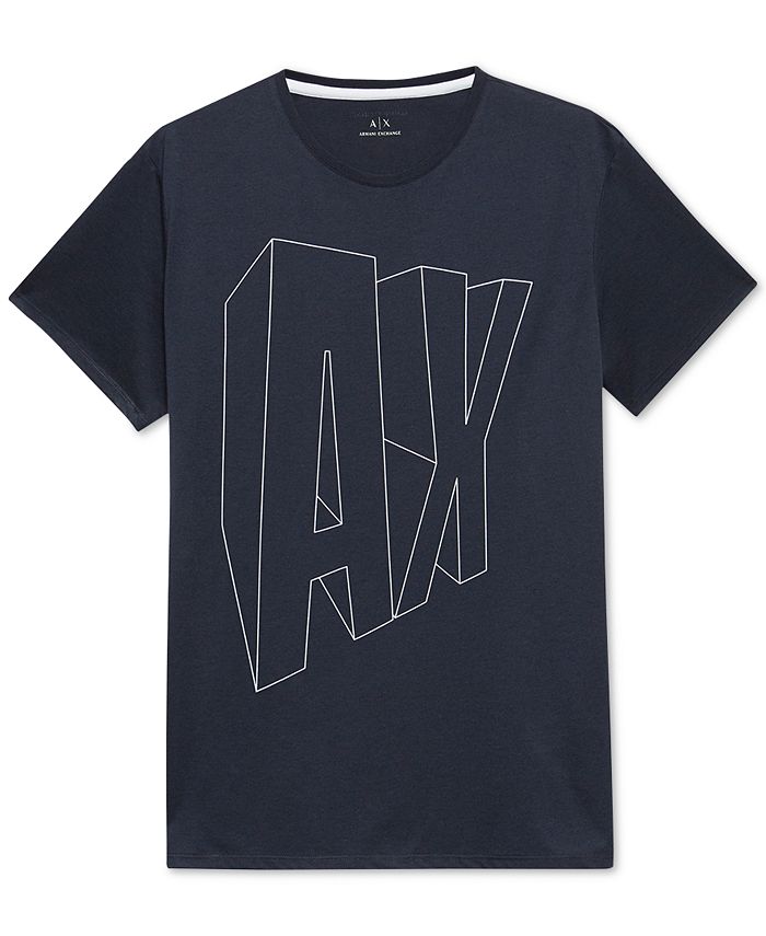 A|X Armani Exchange Men's Oversized Block Logo T-Shirt & Reviews - T ...