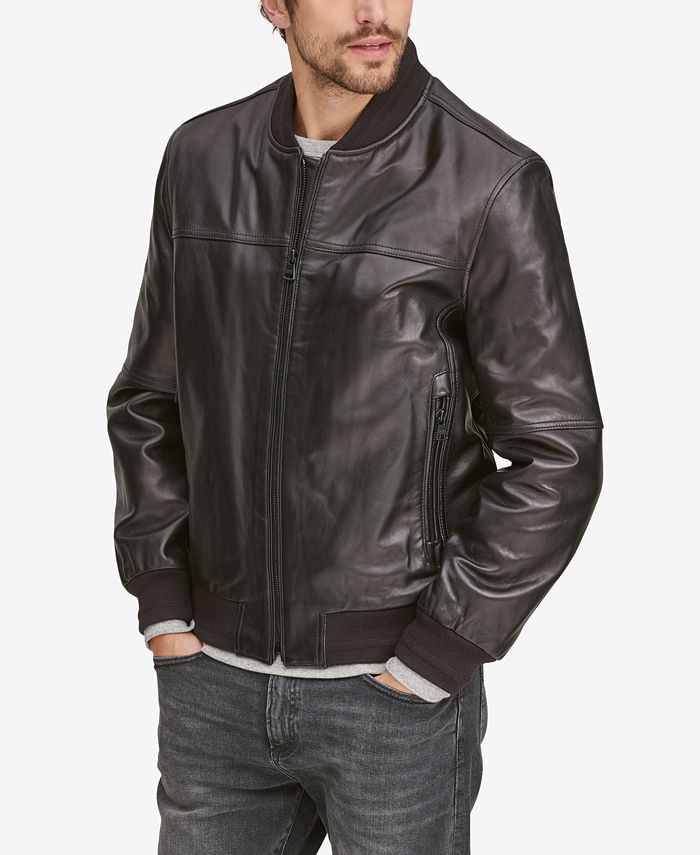 Marc New York - Men's Summit Leather Bomber Jacket