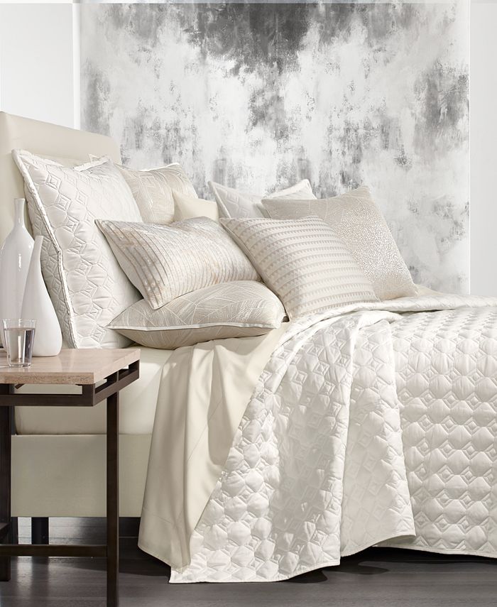 Hotel Collection Alabastar Quilted Coverlet, King, Created for Macy's