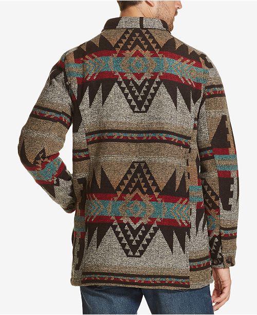 Weatherproof Vintage Men's Aztec Wool Jacket & Reviews - Coats ...