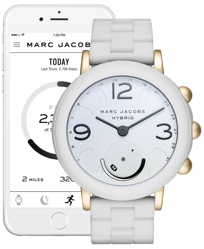 Marc jacobs hybrid smartwatch riley new arrivals white