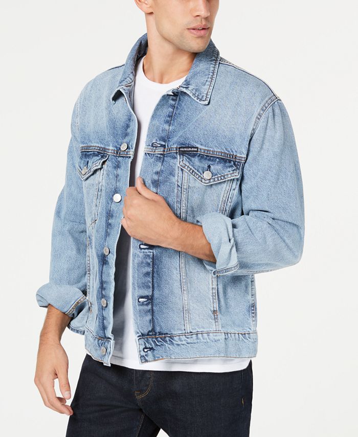 Calvin Klein Jeans Men's Tash Blue Modern Classic Tracker Jacket - Macy's