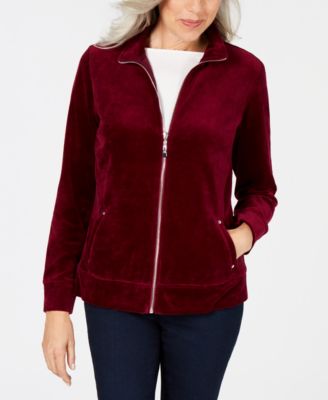 karen scott zip up jacket