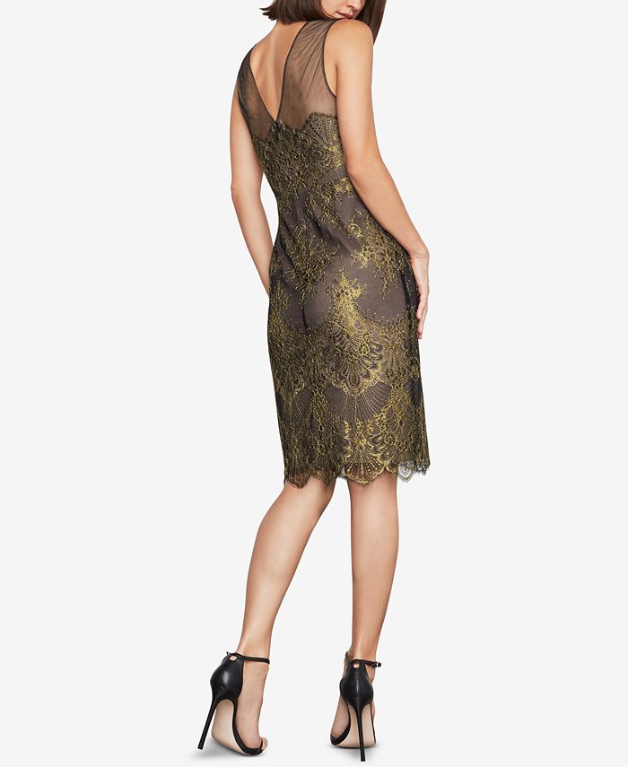 Bcbg metallic sheath dress hot sale