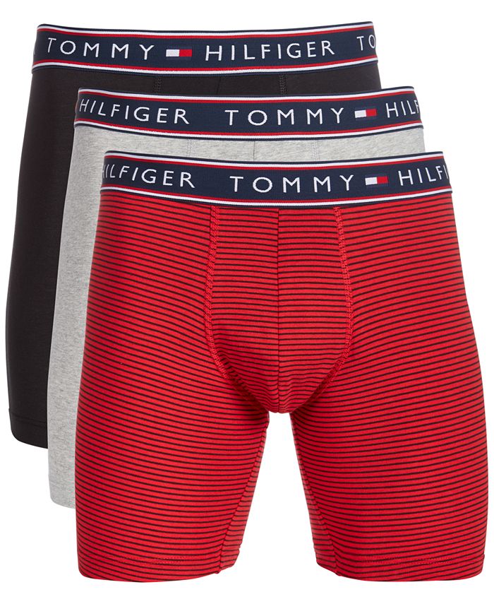 Tommy Hilfiger Men's 3-Pk. Cotton Stretch Boxer Briefs - Macy's