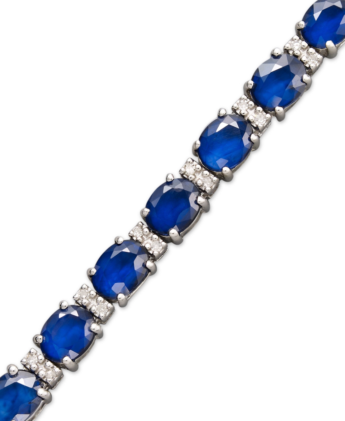 Effy Collection Effy Emerald (9-1/3 Ct. T.w.) And Diamond (1/4 Ct. T.w.) Tennis Bracelet In 14k Gold (also Available In Sapphire (white Gold)