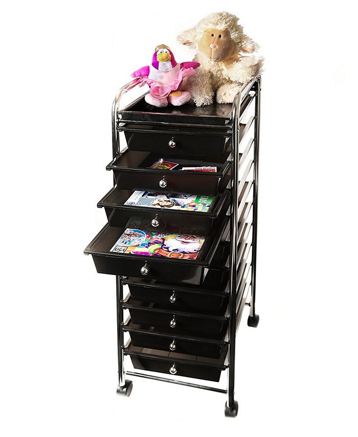 Seville Classics 10 Drawer Organizer Cart With Tray Macy's