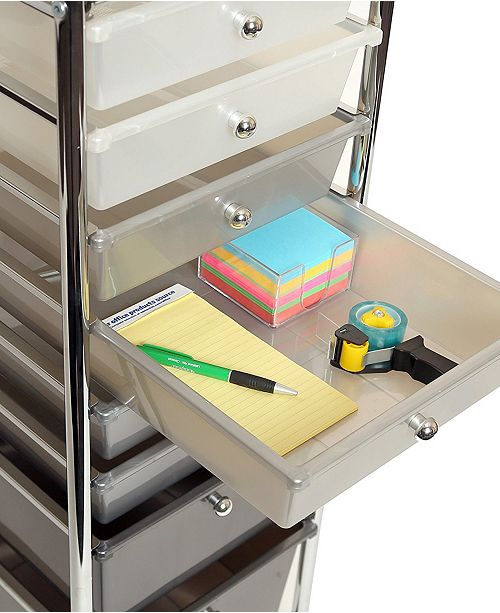 Seville Classics 8 Drawer Storage Bin Organizer Cart Reviews