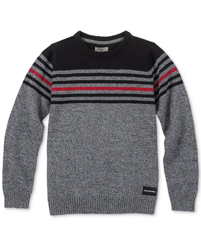 Calvin Klein Big Boys Strike Stripe Sweater & Reviews - Sweaters - Kids ...