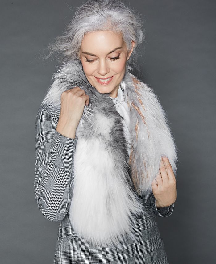 Macy's 2025 fur scarf