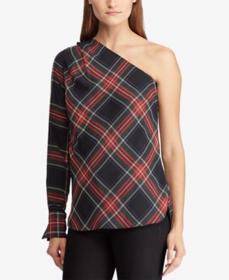 ralph lauren plaid blouse