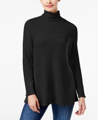 Style & Co Exposed-Seam Turtleneck Tunic, Created for Macy's - Macy's
